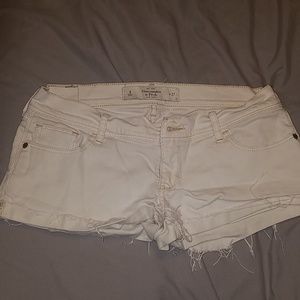 White cut off shorts